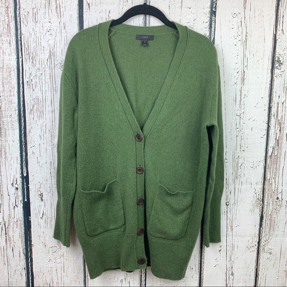 J. Crew Sweaters - J. Crew Oversized Wool Blend Button Cardigan NWOT